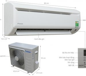 Máy lạnh Daikin 2.5HP (Loại thường) - Thái Lan