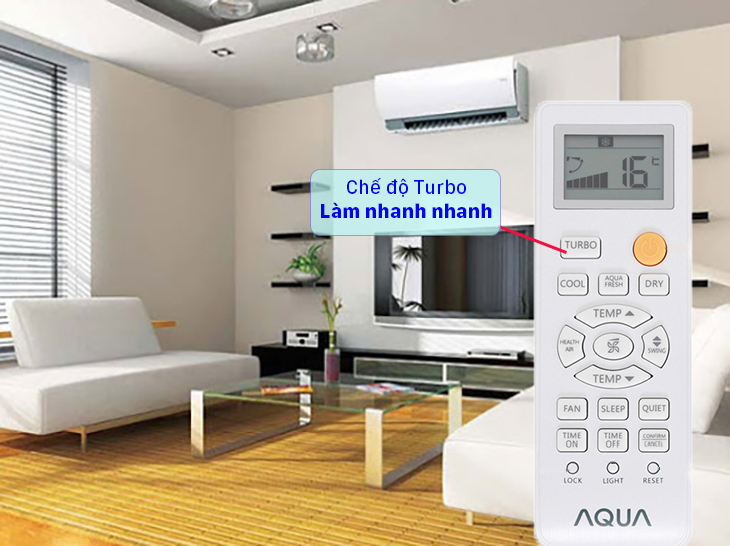 Chế độ Turbo trên máy lạnh Aqua