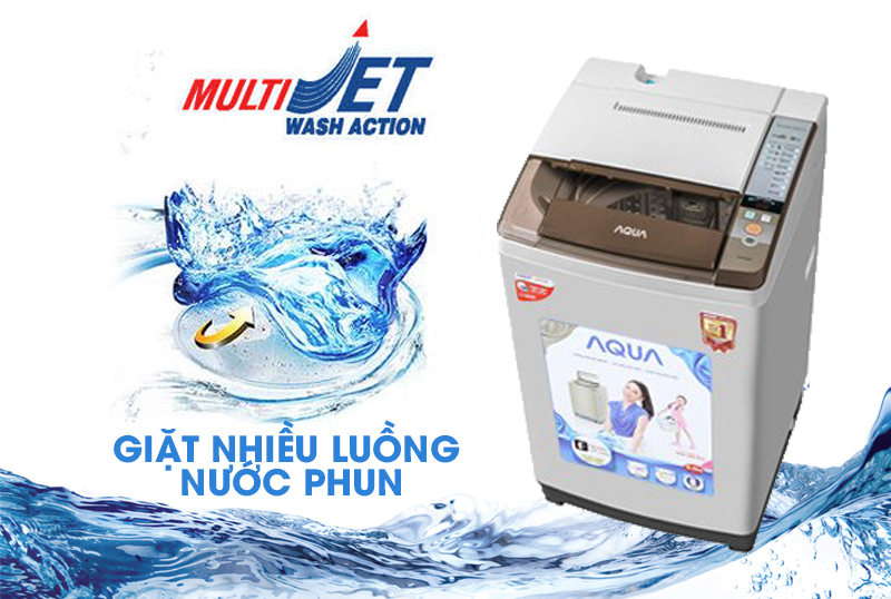Giặt nhiều luồng nước phun Multi Jet tăng cường hiệu quả giặt tẩy