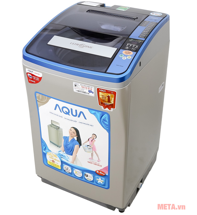 Hình ảnh máy giặt cửa trên Aqua AQW-U850AT
