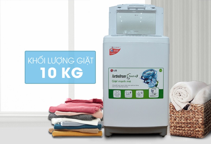 Sở hữu thiết kế nhỏ gọn, máy giặt LG WF-S1015TT sẽ dễ dàng được đặt tại mọi nơi trong căn nhà bạn