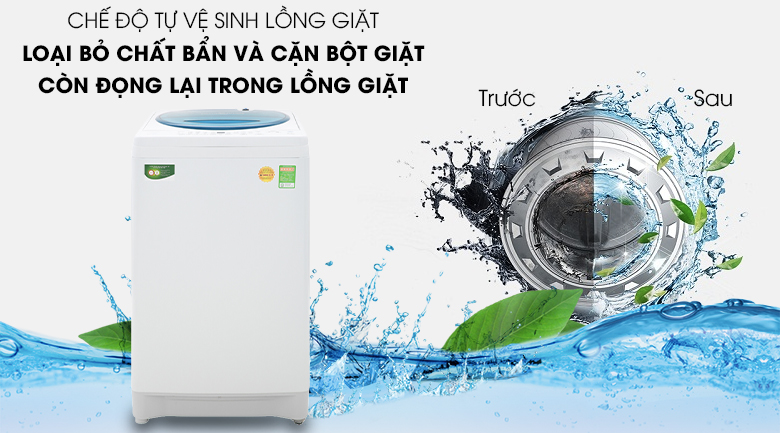 Máy giặt Toshiba AW-F920LV WB có thể tự làm sạch cũng như hong khô lồng giặt