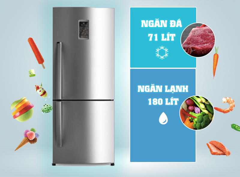 Tủ lạnh Electrolux EBB2600PA có thiết kế sang trọng