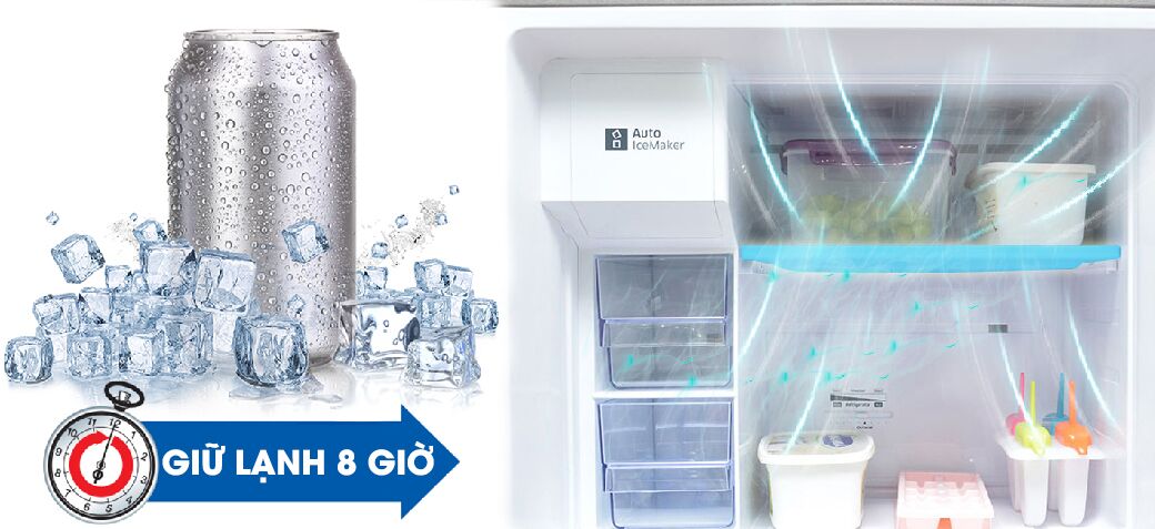 Mr. Coolpack giúp cho tủ lạnh Samsung RT38FEAKDSL giữ được nhiệt độ lạnh tốt hơn so với những tủ lạnh thường khác