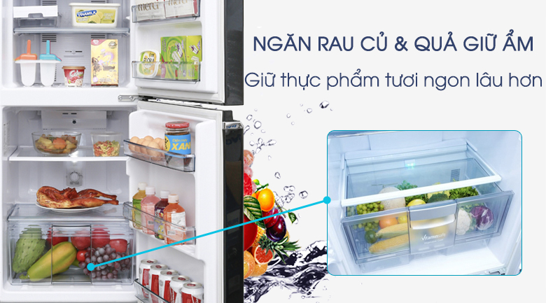 Tủ lạnh Panasonic Inverter 152 lít NR-BA178PKV1 - Ngăn rau củ giữ ẩm