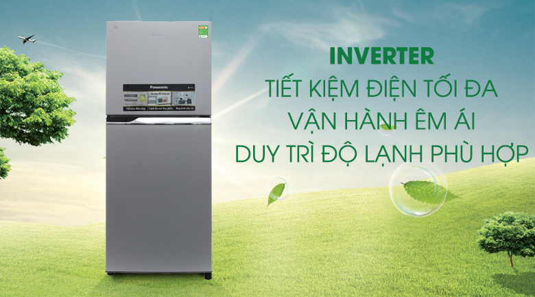 Tủ lạnh Inverter tiết kiệm điện, vận hành êm ái, bền bỉ -Tủ lạnh Panasonic 234 lít NR-BL267VSV1