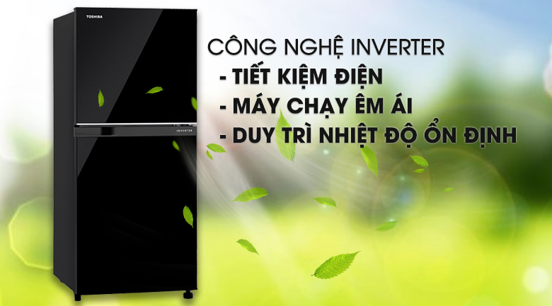 Tủ lạnh Toshiba Inverter 180 lít GR-B22VU UKG- Siêu tiết kiệm điện với công nghệ biến tần Inverter 